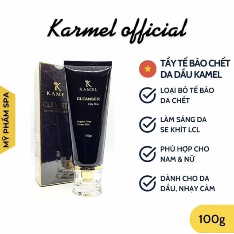 Tẩy tế bào chết kamel peeling geldanhf dành cho da khô và hỗn hợp