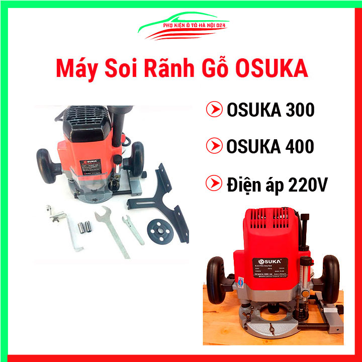 Máy soi rãnh gỗ OSUKA 300 2 tay cầm công suất 1500W thiết kế nhỏ gọn, thao tác dễ dàng trên các bề mặt thi công