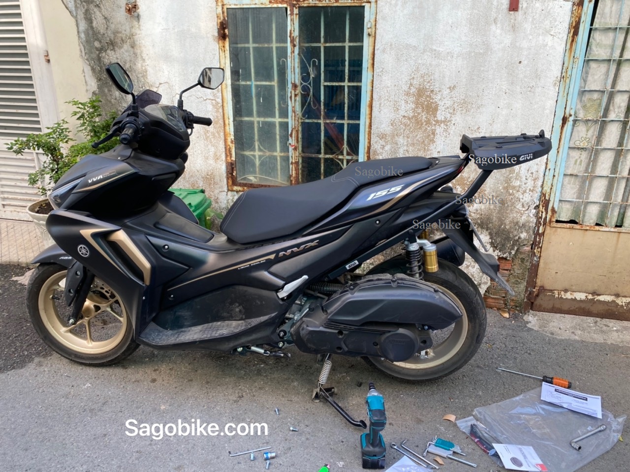 Baga srv nvx 155 vva, baga givi srv nvx vva, hàng chính hãng, mới 100%