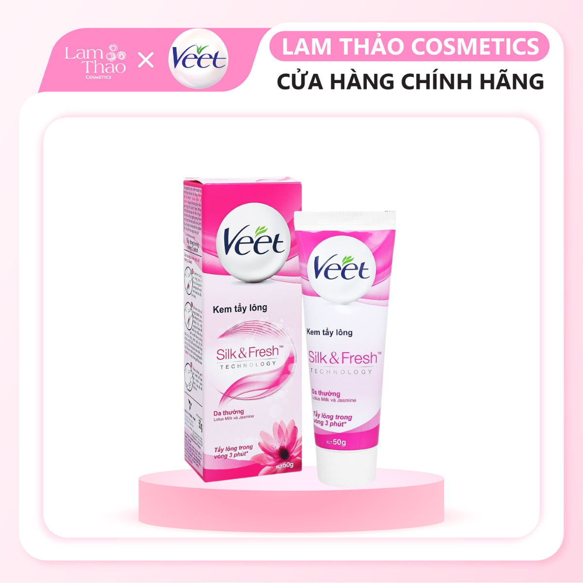 Kem Tẩy Lông Cho Da Thường Veet Silk & Fresh