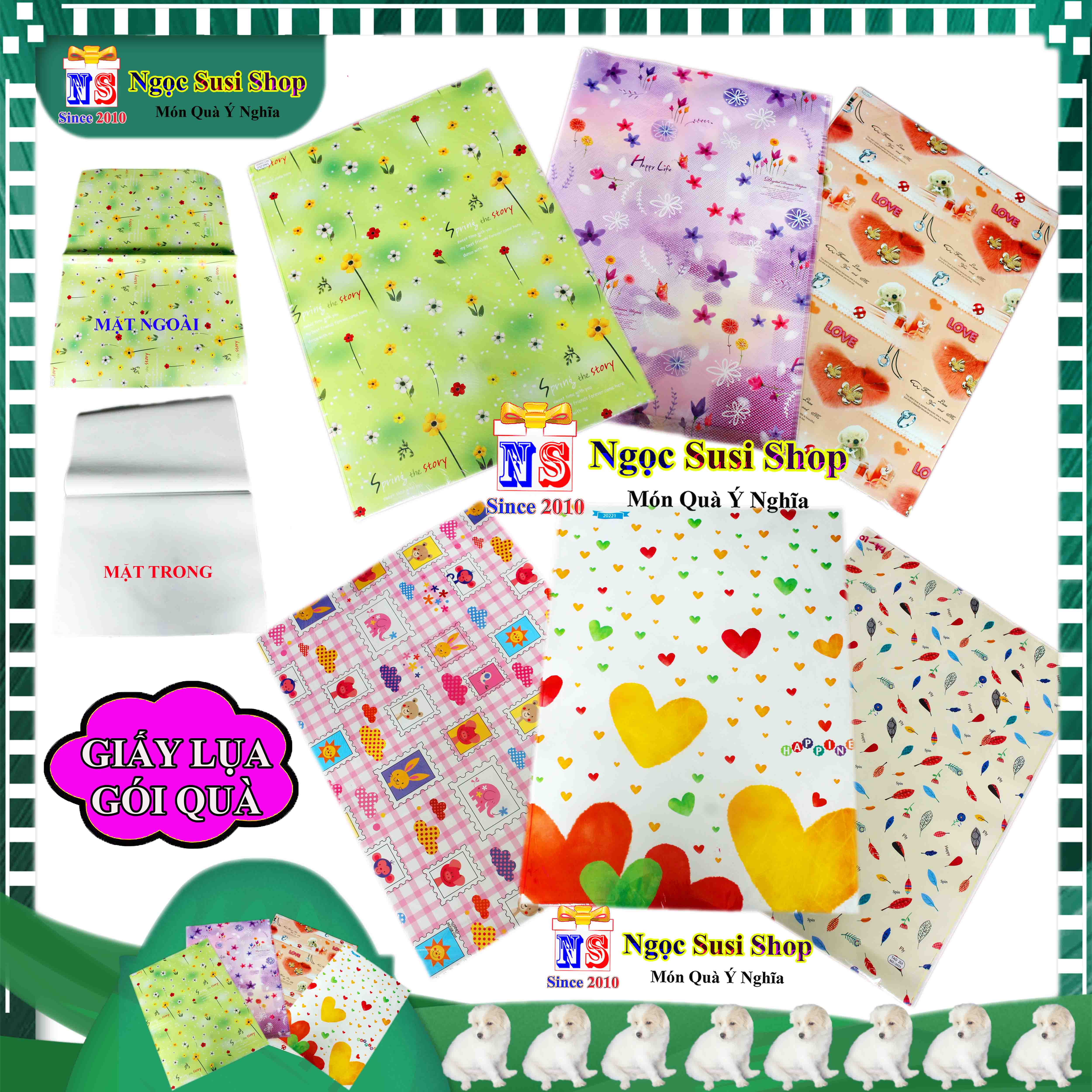 [COMBO 5-30] GIẤY GÓI QUÀ LỤA CỰC ĐẸP 70X50CM LOẠI TỐT DÙNG ĐỂ GÓI HỘP QUÀ  - GIẤY LỤA GÓI QUÀ CAO CẤP