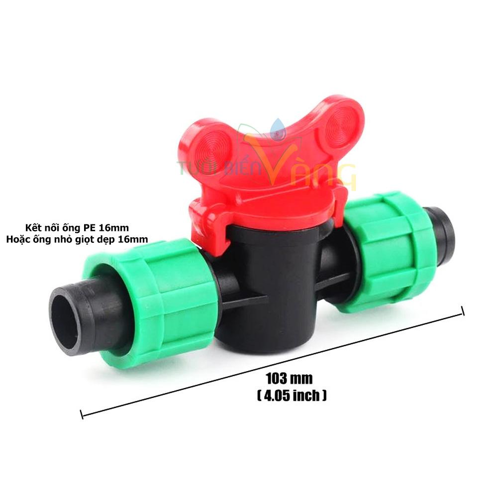 10 Van nối ống 16 mềm có xiết giữ ống