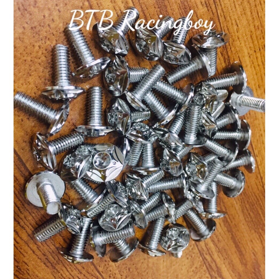 Ốc salaya 6li15 và 6li20 đầu sao gắn dàn áo, ốp pô,...cho mọi dòng e