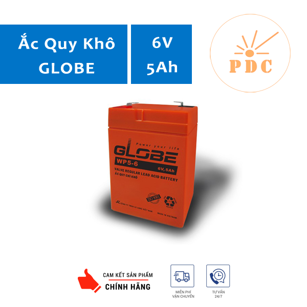 Ắc quy globe 6v 5ah wp5-6 -