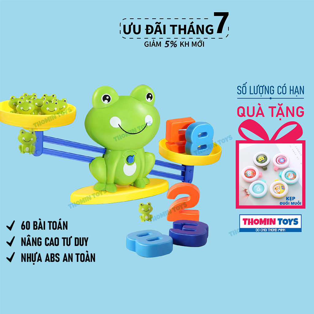 Ếch cân bằng toán học, Cân ếch thăng bằng đồ chơi Montessori giáo dục cho