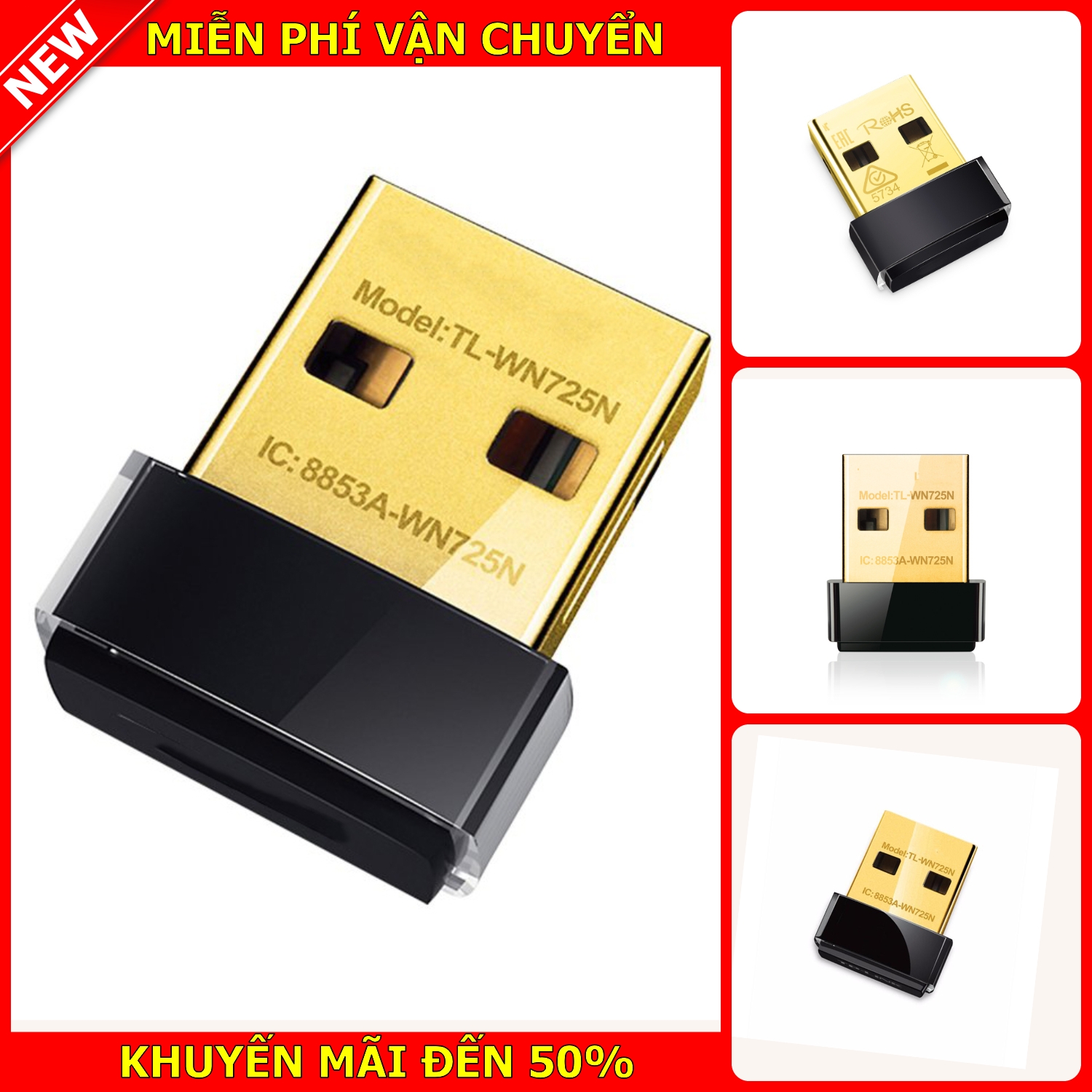 [HCM]Usb thu bắt sóng wifi T25T13 dùng cho máy tính và laptop tốc độ 150Mbps bắt sóng xa ổn định thiết kế nhỏ gọn màu đen bảo hành 12 tháng