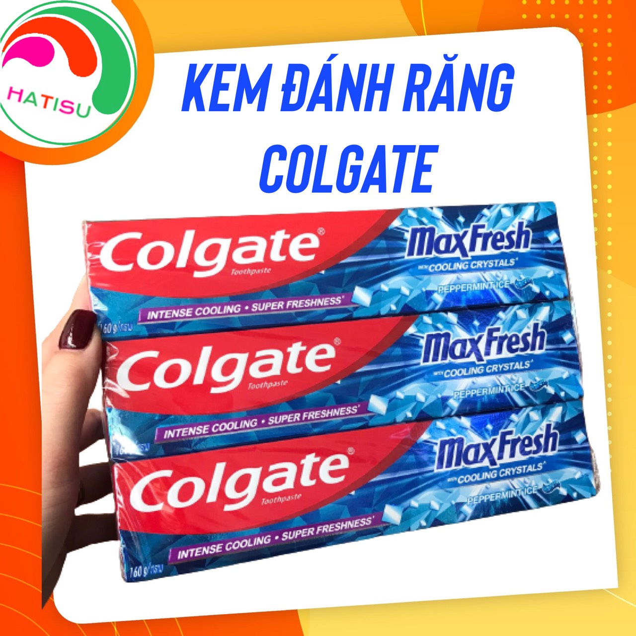 Bộ kem đánh răng Colgate ngừa sâu răng tối đa cho răng chắc khỏe 160g/tuýp nhập khẩu Thái Lan