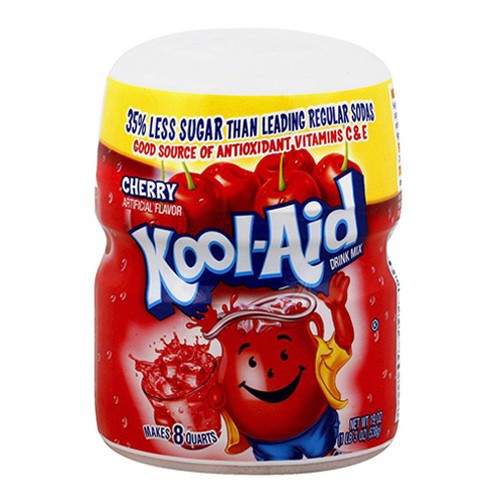 Bột trái cây Kool Aid Cherry Artificial Flavor, 538g