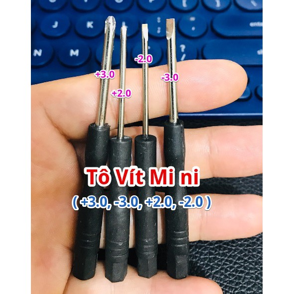 Combo 3 Tô Vít Mini Loại Nhỏ (2 Cái 4 Cạnh & 1 Cái 2 Cạnh) & 1 Nam Châm Bù Từ