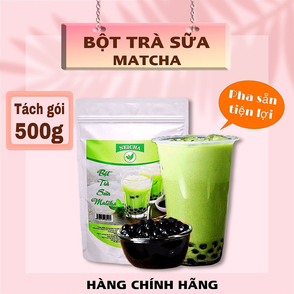 Trà sữa vị matcha pha sẵn siêu nhanh/ nguyên liệu pha trà sữa thơm ngon, đúng vị.