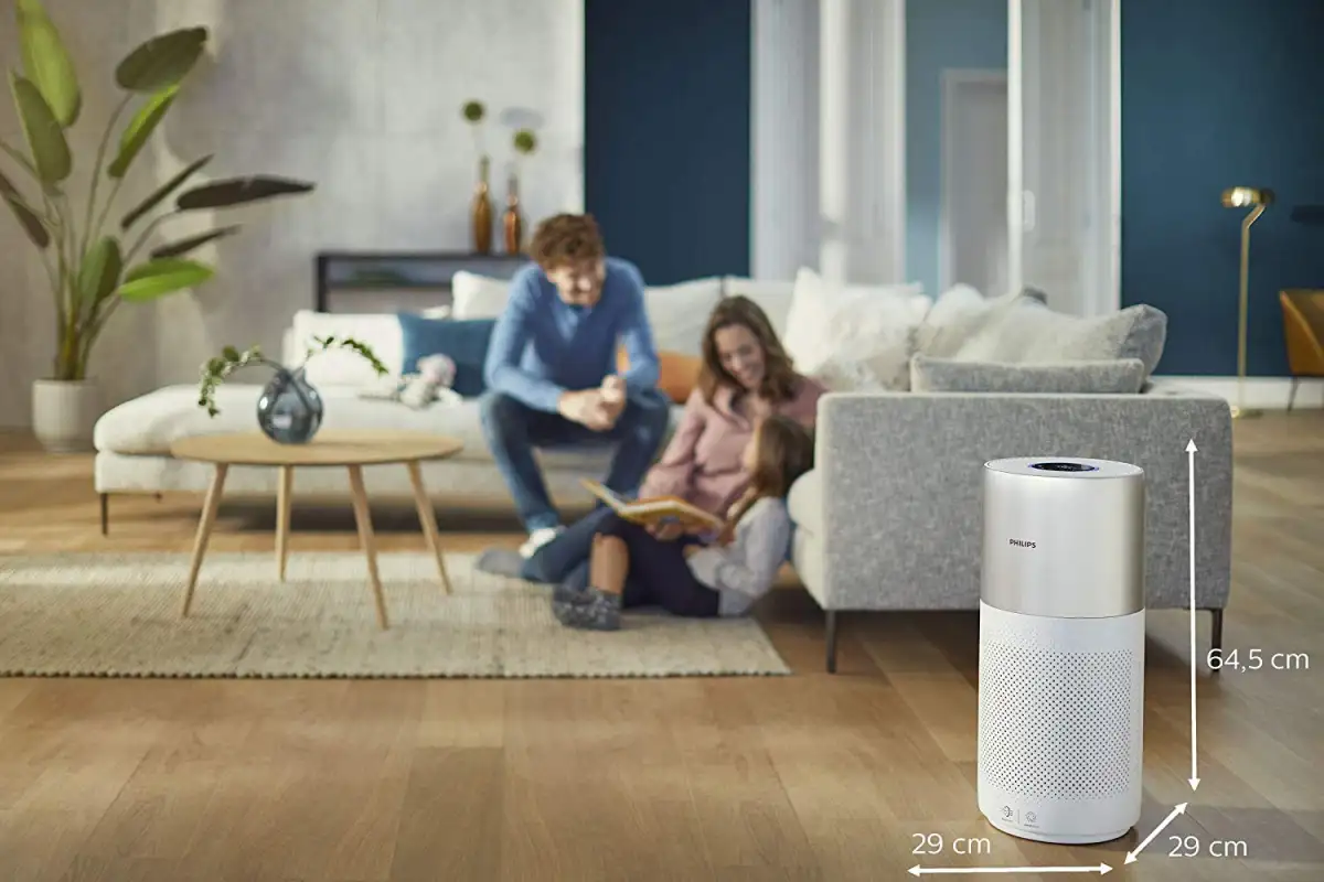 Máy lọc không khí Philips Series 3000i AC3036/10, tự động quét các chất ô nhiễm, tuổi thọ lõi lọc 3 năm