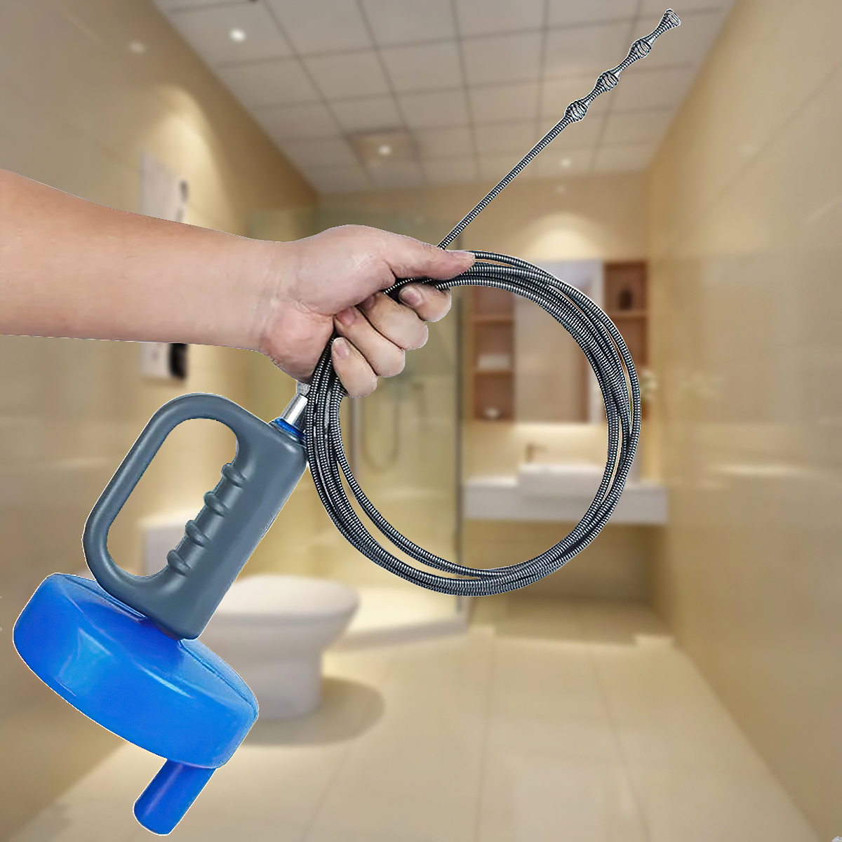 Dụng cụ thông cống chuyên nghiệp 5m 10m thế hệ mới