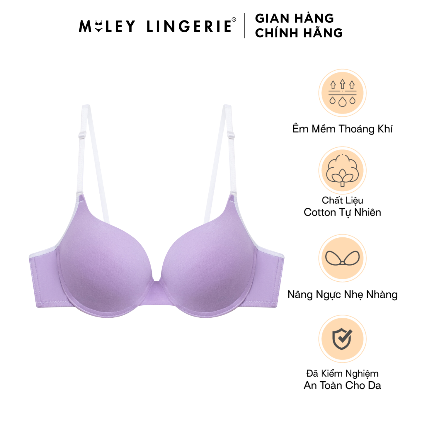 Áo Cotton Có Gọng Đệm Vừa Nâng Ngực Nhẹ Nhàng BeingMe Miley Lingerie
