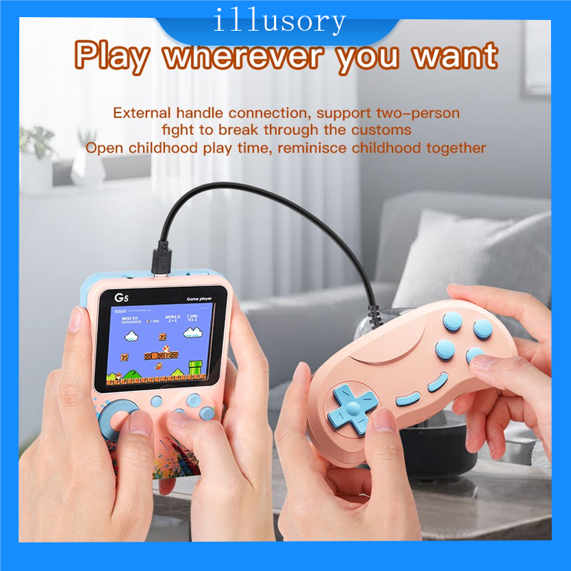 Máy chơi game, máy chơi điện tử , máy chơi game giá rẻ , 500 trò chơi retro，bảng điều khiển trò chơi 1/2 người chơi，máy chơi game cầm tay sup mini - g5，thần thánh，-illusory