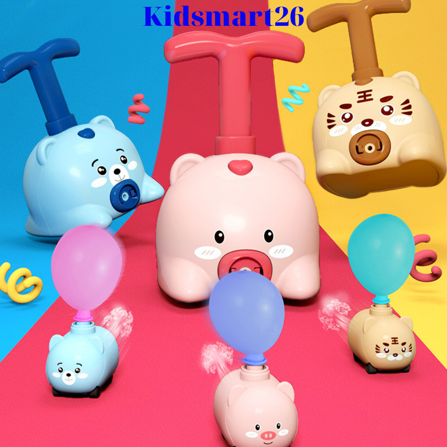 Đồ Chơi Xe Bơm Bóng, Đồ Chơi Heo Bơm Bóng cho bé vui chơi thỏa thích
