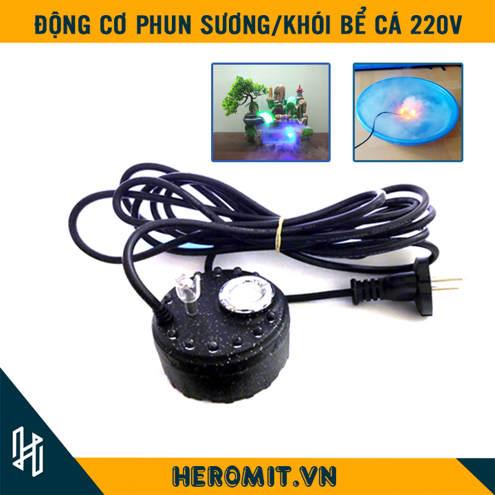 Động Cơ Phun Sương Led 220V Máy tạo khói bể cá Công Suất Cao