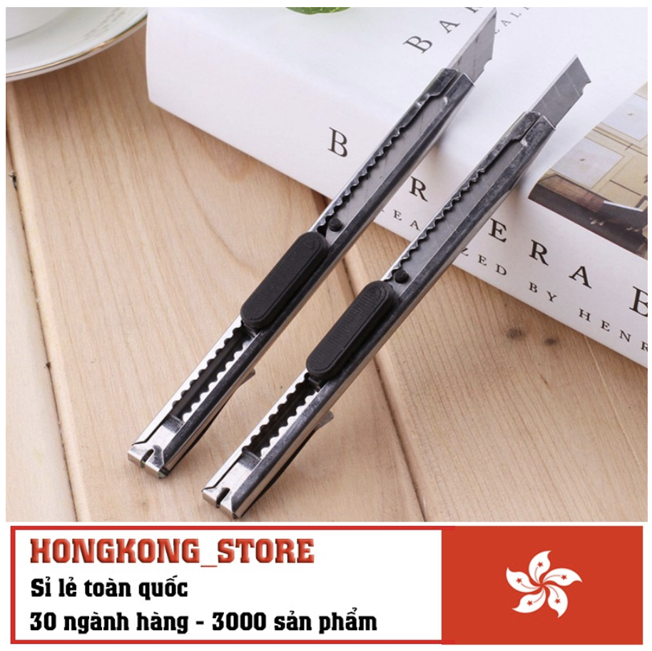 Dao rọc giấy văn phòng phẩm - dao rọc giấy bằng kim loại không gỉ