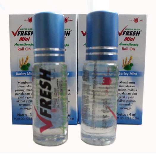 Combo 12 chai dầu gió Vfresh màu xanh dươngchai 4ml