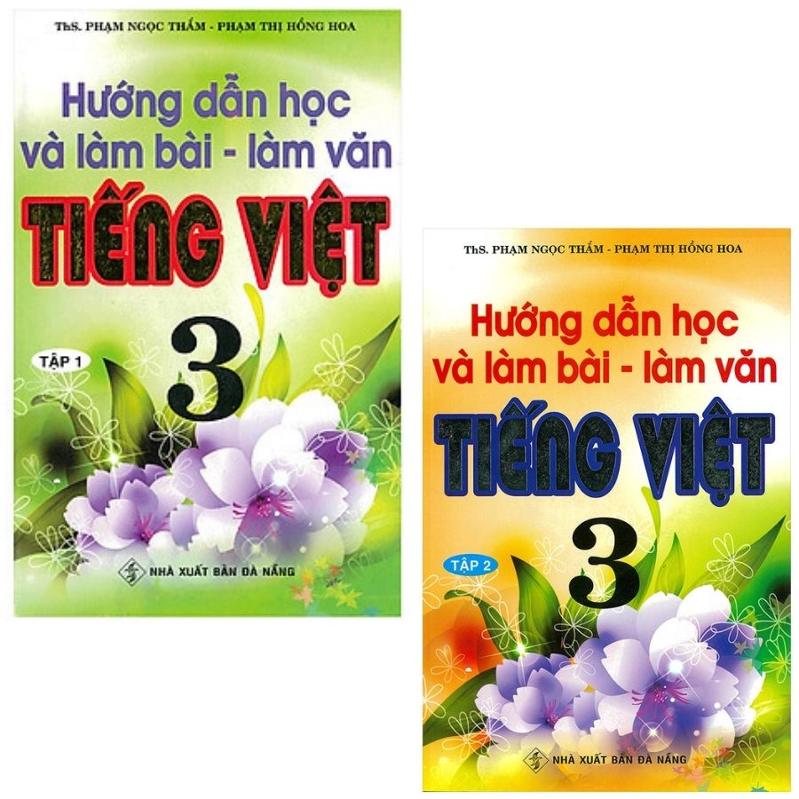 Combo hướng dẫn học và làm bài làm văn tiếng việt lớp 3 - tập 1 tập 2