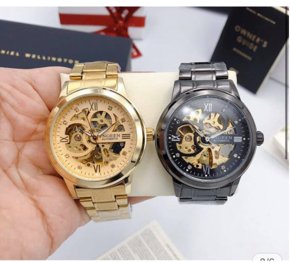 đồng hồ nam cơ AUTOMATIC FNGEEN 6018 dây kim loại đẳng cấp phái mạnh - shop bình minh