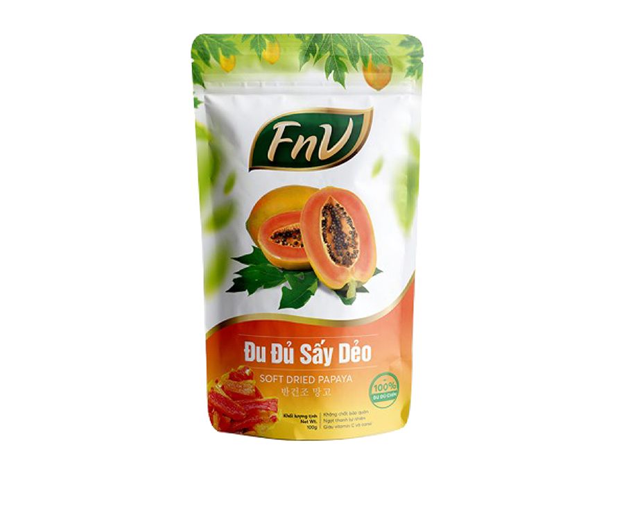Đu đủ sấy dẻo fnv 100g