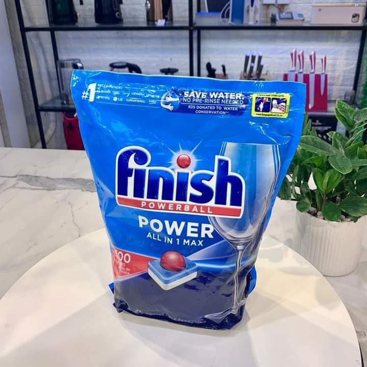 Viên rửa chén Finish all in one 100 nhập khẩu Châu âu