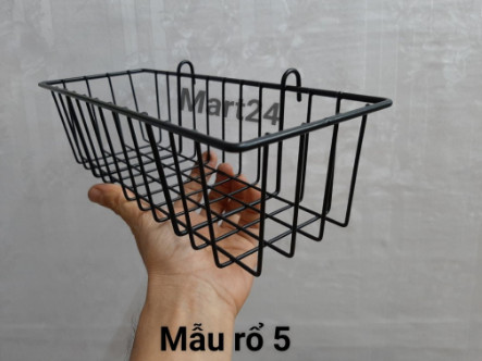 Giỏ cài lưới sắt. giỏ treo khung sắt trang trí - GIỎ 5
