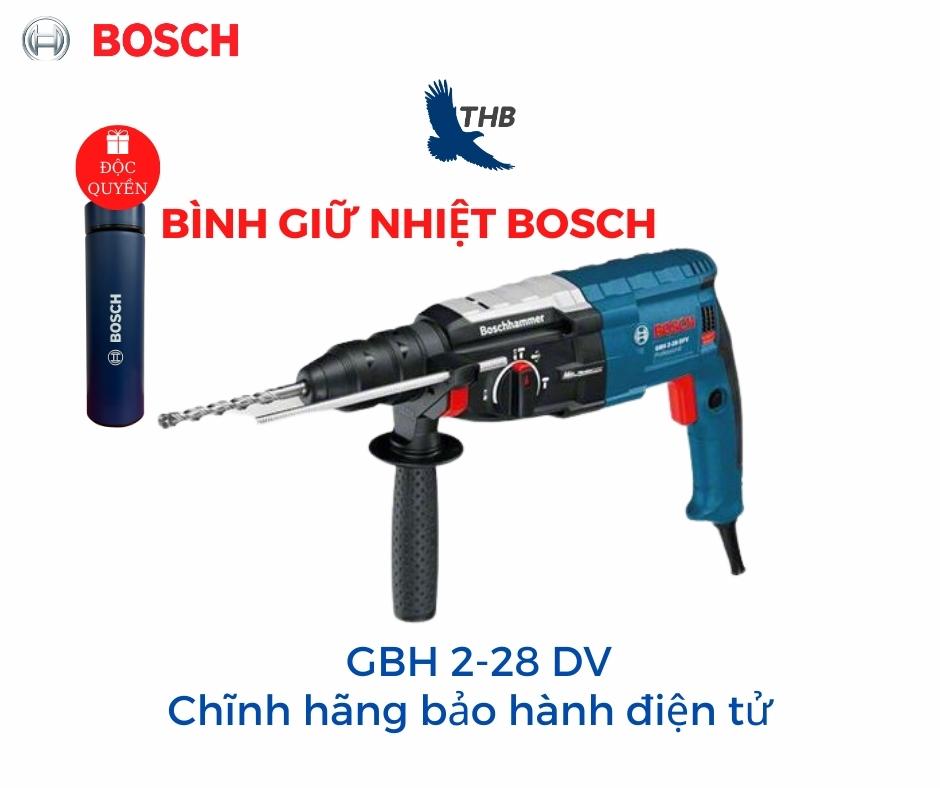 [Trả góp 0%] Máy khoan búa Máy khoan đục bê tông Bosch GBH 2-28 DV Bảo hành 12 tháng Chống rung