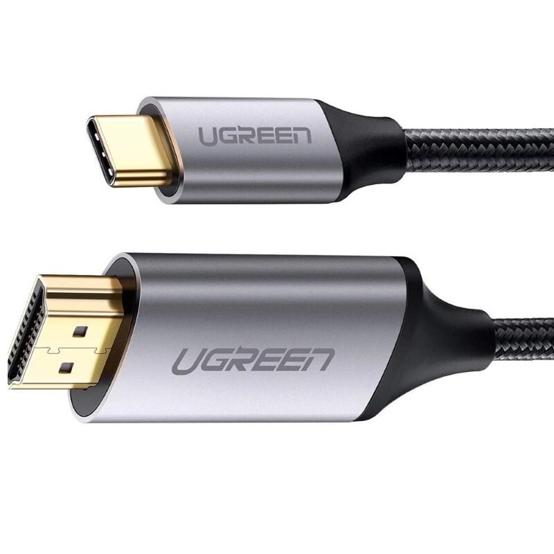 Ugreen 50570 1.5m màu xám bộ chuyển đổi type c sang hdmi dương cao cấp mm142