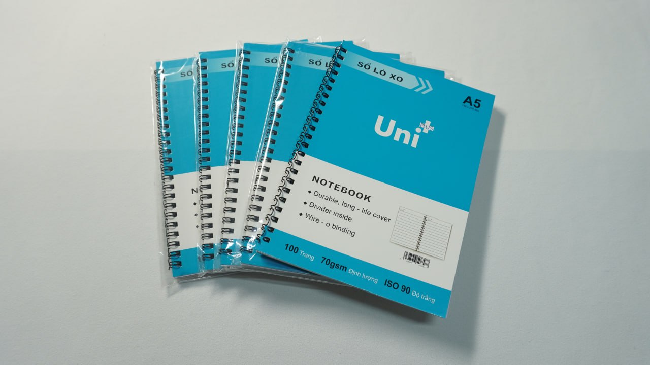 Sổ lò xo a5, 100 trang, 70gsm, giá rẻ bất ngờ, mua ngay