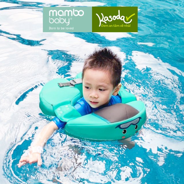 Phao bơi nách không bơm hơi cho bé từ 8 tháng 1 2 3 4 tuổi phao tập bơi chống lật Mambobaby