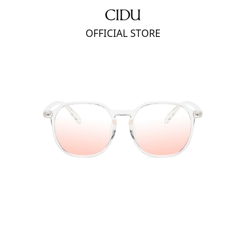 Kính Thời Trang Mắt Tròn Gọng Trong Suốt Cidu Mk31