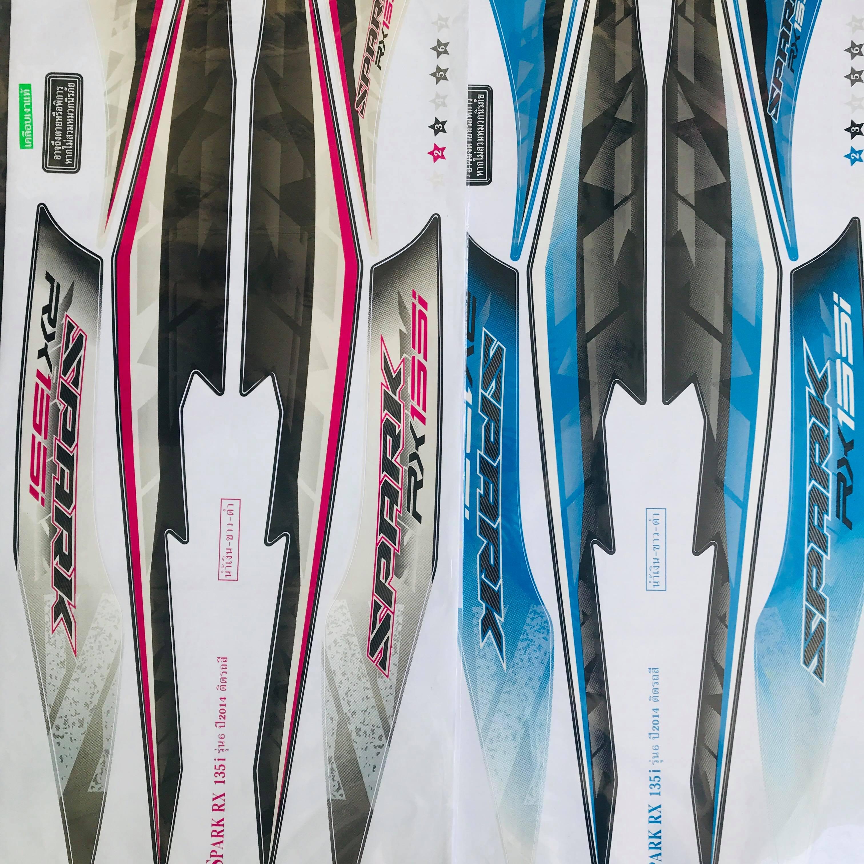 [HCM]Tem rời SPARK THÁI CHO EXCITER 135CC ĐỜI MẪU NHỎ 2010 (MÀU XANH NGỌC)