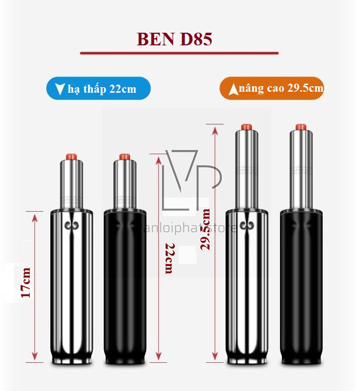 Piston ghế/Ben hơi ghế xoay văn phòng