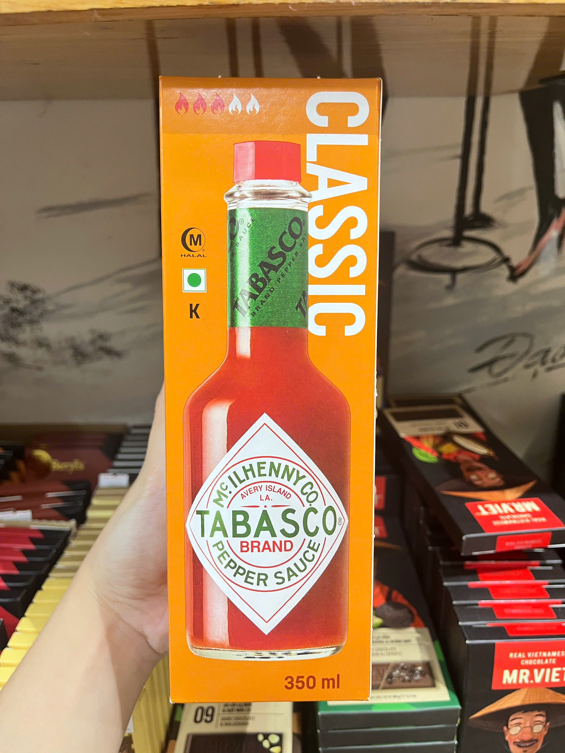 Date 01/2031 sốt ớt đỏ tabasco của mỹ 350ml / tabasco sauce