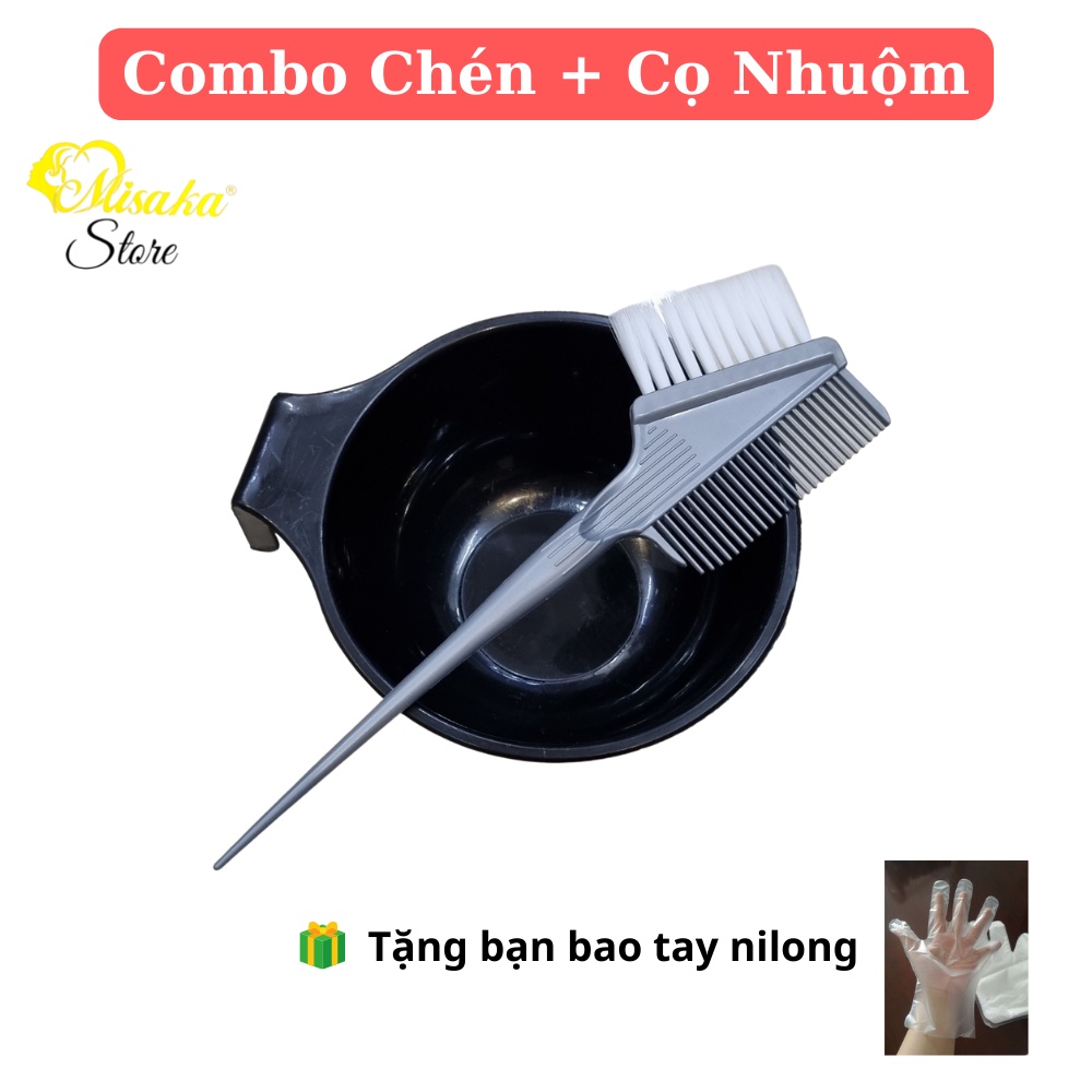 Chén và cọ nhuộm cao cấp - - dụng cụ nhuộm tóc