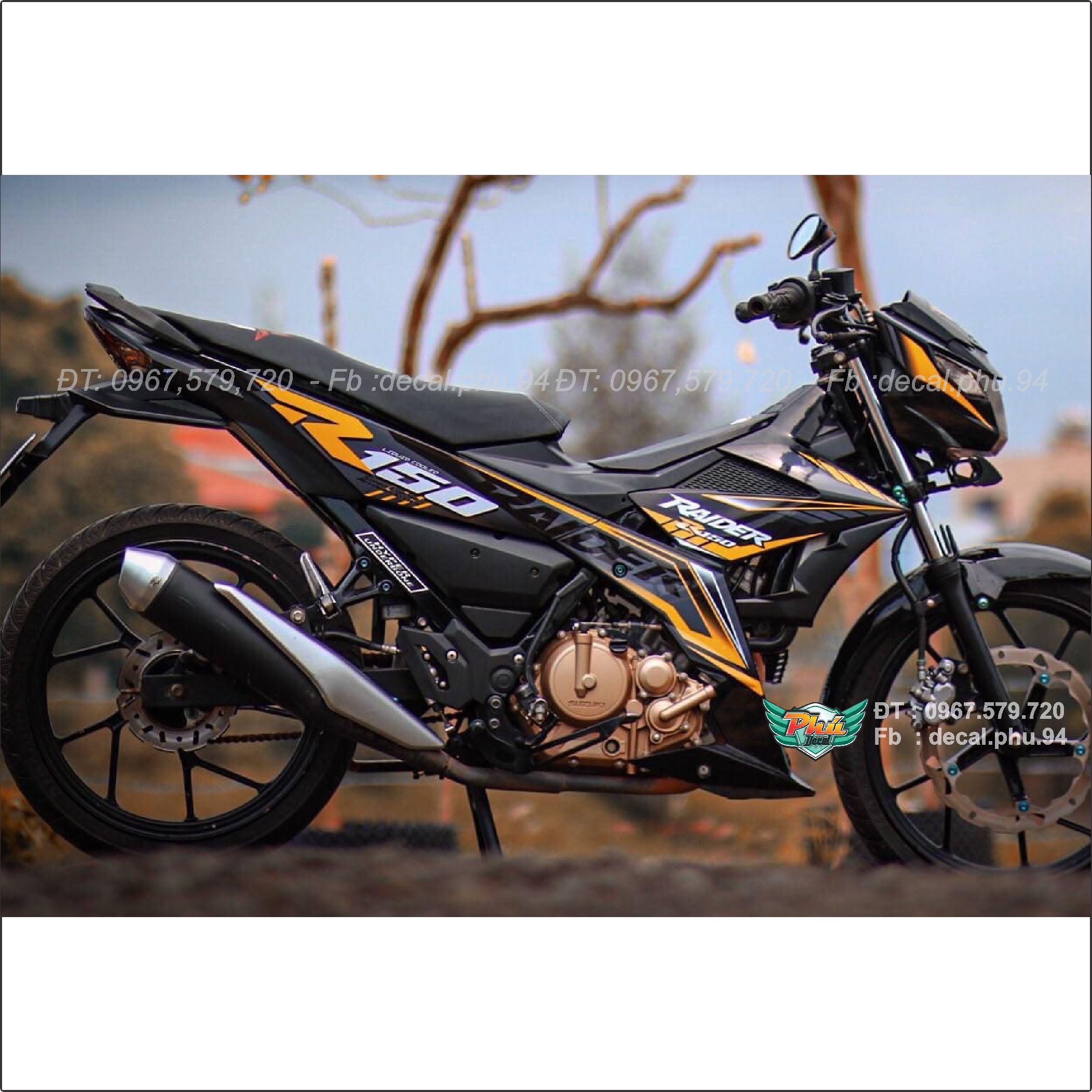 Tem rời Raider Cam đen (K)