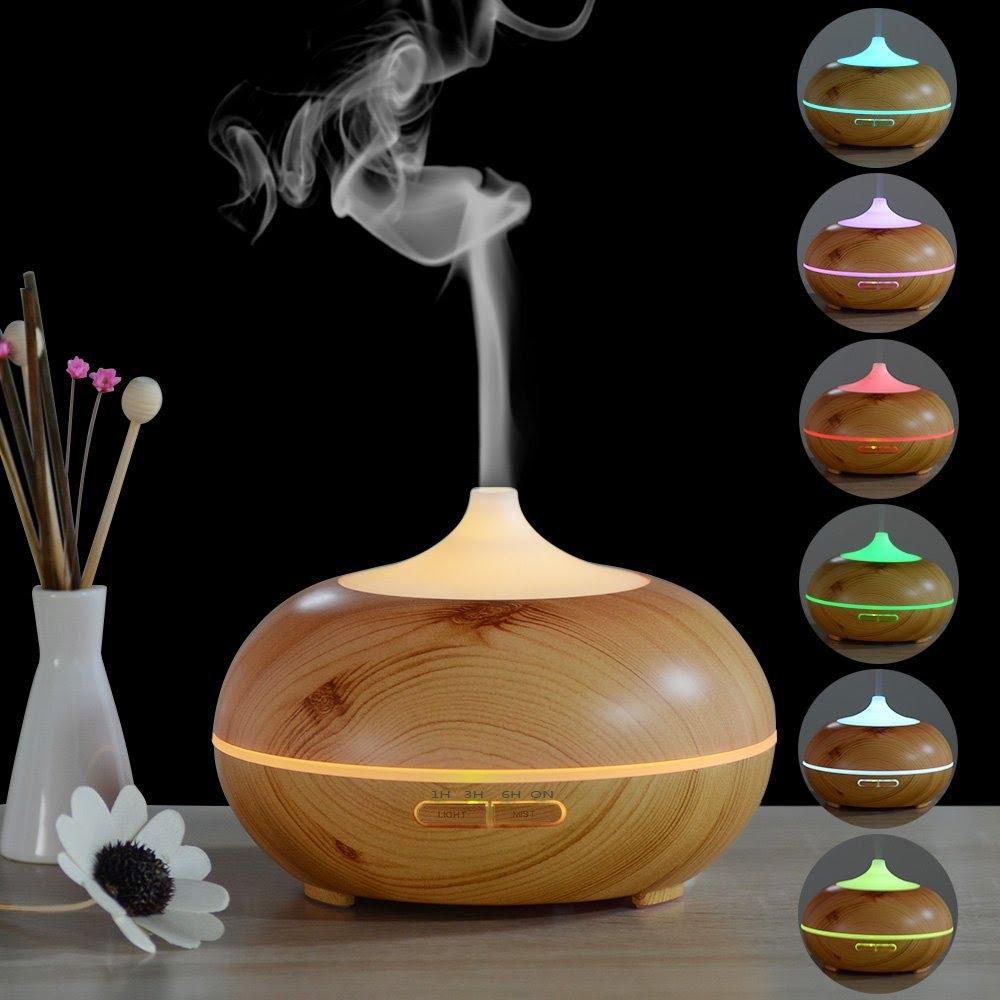 Máy khuếch tán tinh dầu BINGO, Máy xông tinh dầu, Máy phun sương 500ml tạo độ ẩm, làm thơm phòng, Relax