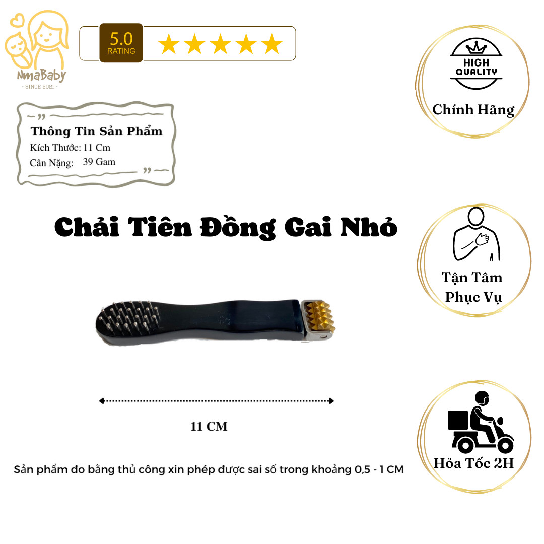 Dụng cụ diện chẩn - chải tiên đồng gai nhỏ - hãng vinamassage