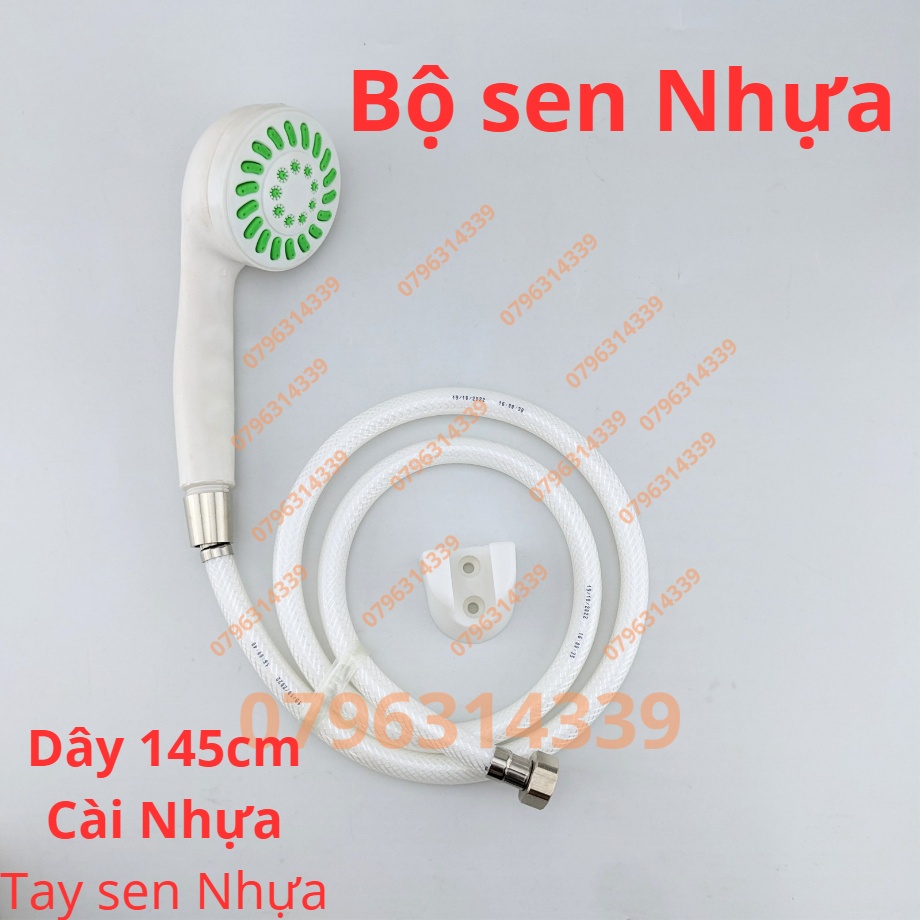 Bộ sen tắm nhựa trắng giá rẻ phù hợp với mọi gia đình, bộ sen tắm nhựa ABS siêu bền. Tay sen nhựa, Dây sen nhựa, cài nhựa lựa chọn