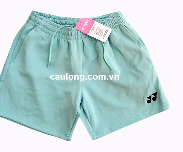 Quần short cầu lông nữ yonex logo xanh ngọc new
