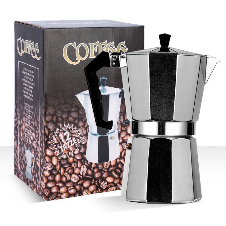 Bình pha cà phê mini inox moka 50ml - phong cách kiểu ý - ấm pha cafe