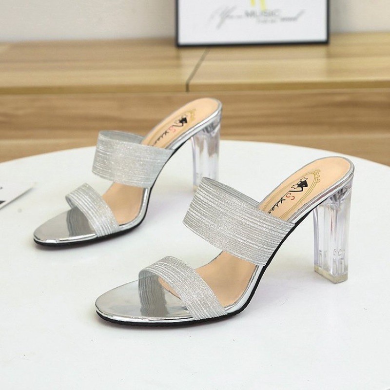 Sẵn hàng- ship ngay dép cao 8.5cm quang ngang sohot tiểu thư