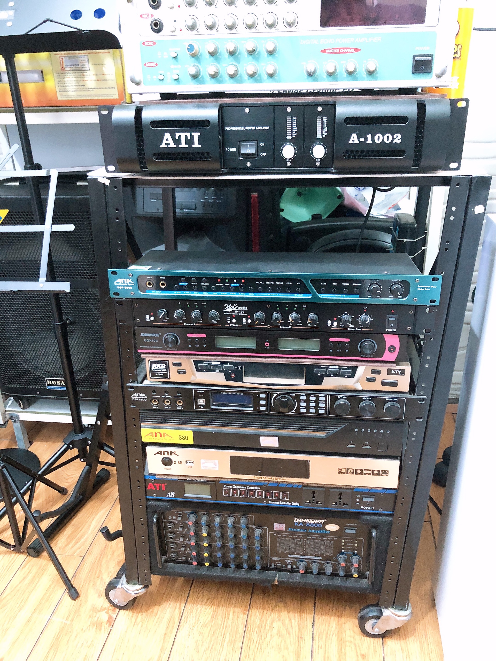 Tủ máy âm thanh nhỏ cao 80cm - hàng công ty