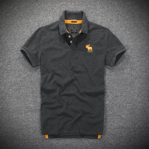 Áo thun polo Abercrombie Gray new