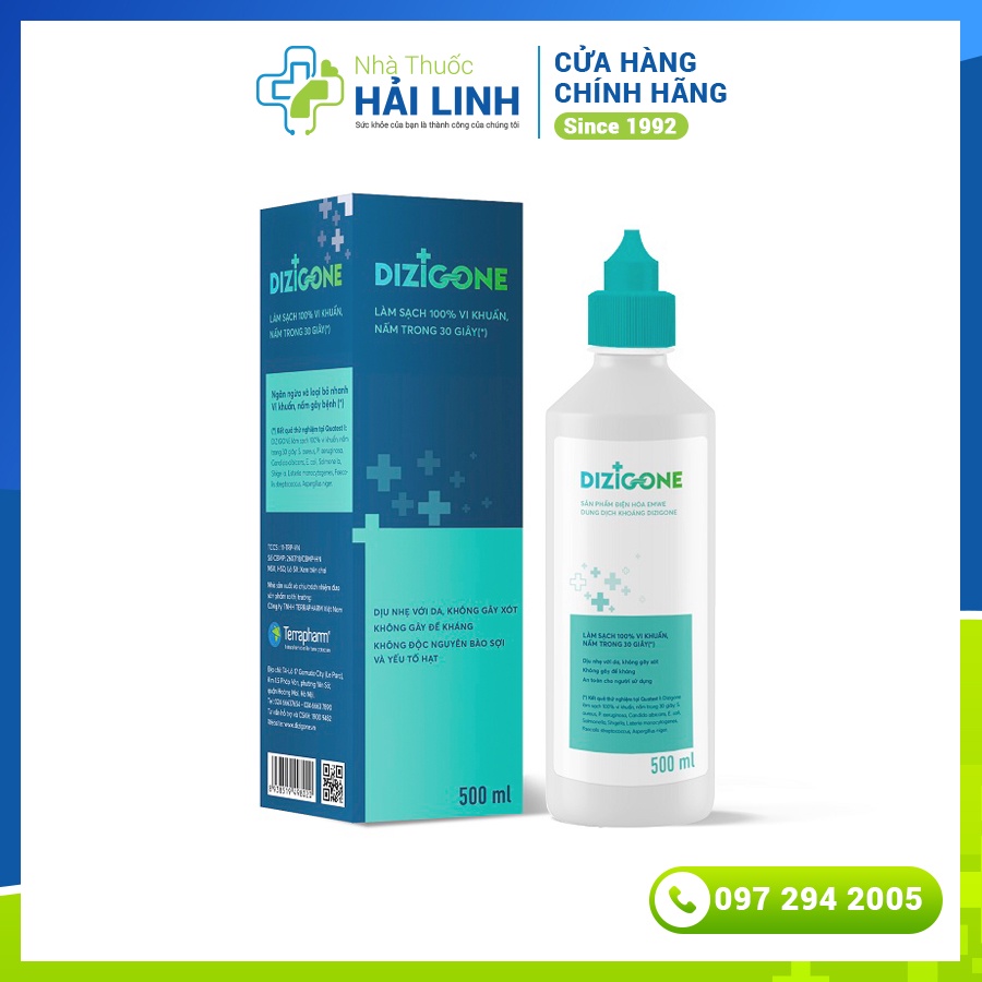 Dizigone Dung dịch và xịt Kháng khuẩn, lành vết thương, tái tạo da
