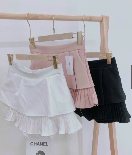 Váy xếp li 3 tầng