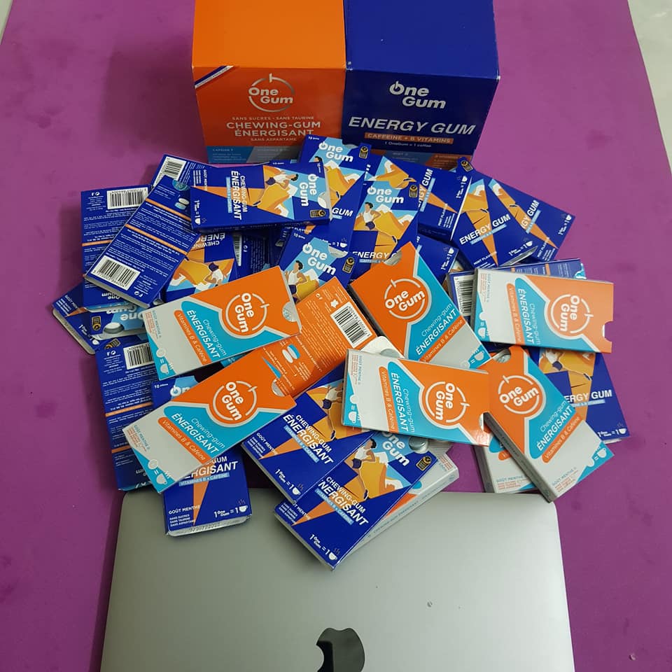 Kẹo cao su tăng lực Onegum chính hãng Pháp