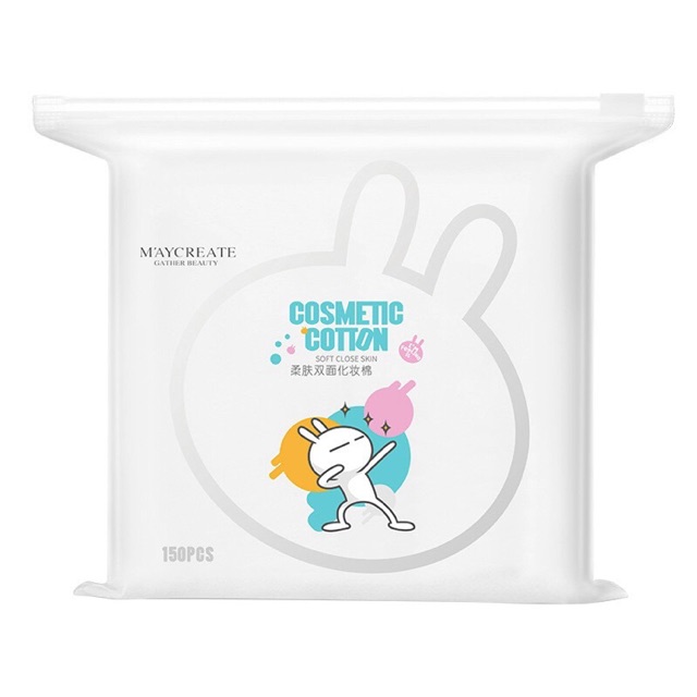 [HCM]BÔNG TẨY TRANG MAYCREATE 150 MIẾNG