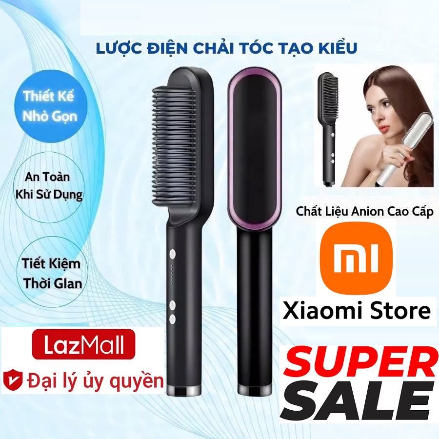 CTKM Sale Xiaomi Làm Tóc Đẹp LazMall Lược Điện Xiaomi FH-909 Chải Tóc Nhanh Chóng Tạo Kiểu Chuyên Ng